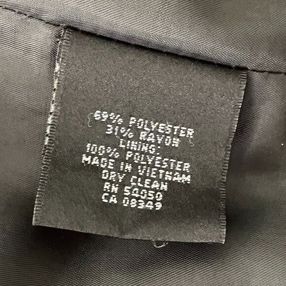 Classic Suit Jacket 2 Button Front Kasper Charcoal Gray Si… - Picture 5 of 5